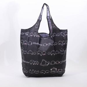 エコバッグ リラックマ リラックマエコバッグ モノクロ 33895 大容量 バッグ ショッピングバッグ お買い物バッグ 折り畳み 折りたたみ Kthings ケーシングス