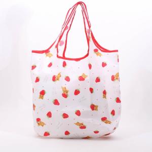 エコバッグ リラックマ リラックマイチゴ エコバッグ 49773 大容量 バッグ ショッピングバッグ お買い物バッグ 折り畳み 折りたたみ Kthings ケーシングス