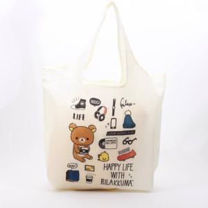 エコバッグ リラックマ リラックマグッドサニーデイ エコバッグ 49780 大容量 バッグ ショッピングバッグ お買い物バッグ 折り畳み Kthings ケーシングス
