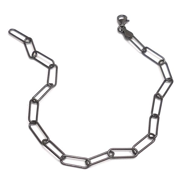 entiere アンティエーレ ブレスレット 20cm フリーサイズ クリップチェーン シルバー92...