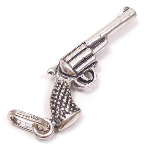 チャーム ペンダントトップ シルバー925 リボルバー ピストル 拳銃 イタリア製 GIOVANNI...