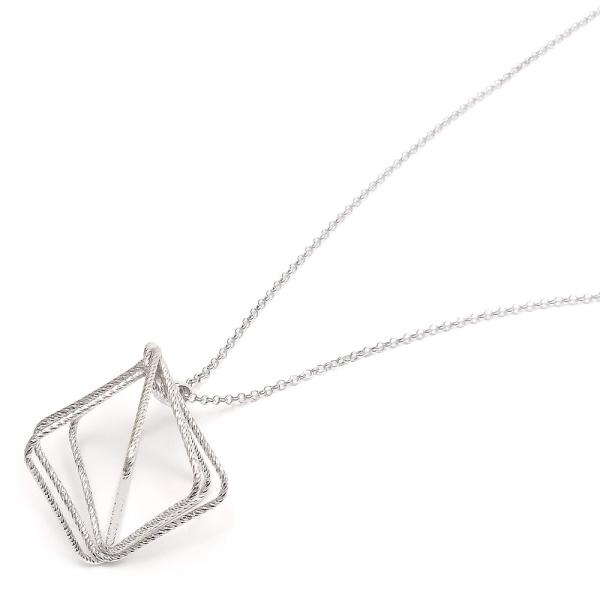 FRABOSO フラボッソ ペンダント ネックレス オクタゴンデザイン シルバー925 ロジウムメッ...
