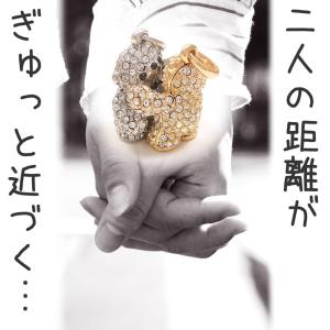 ペアキーホルダー キラキラくま ギュッと抱きあ...の詳細画像1