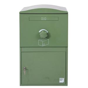 宅配ボックス ポスト 一体型 brizebox（ブライズボックス） ラージサイズ グリーン 英国発のオシャレな戸建用宅配ボックス｜entorance