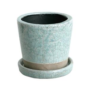 ダルトン DULTON カラー グレーズド ポット COLOR GLAZED POT C.GREEN｜entotsu