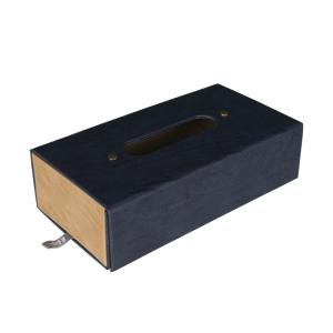 ダルトン DULTON フォールダブル ティッシュ ボックス FOLDABLE TISSUE BOX NAVY｜entotsu