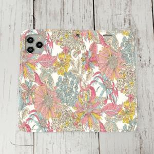 14・15ケース38 リバティ3 占い 春 かわいい おしゃれ 北欧 iPhone ケース手帳型 14・15ケース 13 13pro 13mini iface アイフェイス
