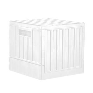 コンテナボックス 22L ホワイト / bcl コンテナ ボックス BOX 収納 ケース カゴ 箱 工具 道具 組立 折りたたみ 折り畳み アウトドア キャンプ