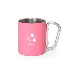 カラビナラバーマグ JAPAN OHANAMI b.c.l アウトドア キャンプ ピクニック 日本 マグカップ お花見 携帯 コップ フック