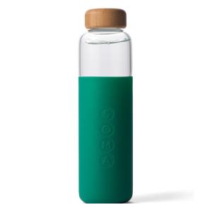 【ポイント10倍】 水筒  SOMA グラスウォーターボトル エメラルド 500ml bcl  ボトル ガラス グラス 持ち運び シリコンカバー アウトドア CP_06