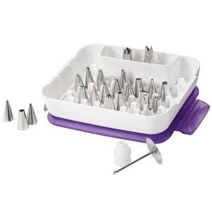 口金 ケース チップ 絞り口 ケーキデコ デラックスチップセット 22pc クリーム アイシング 持ち運び 容器 / Wilton ウィルトン