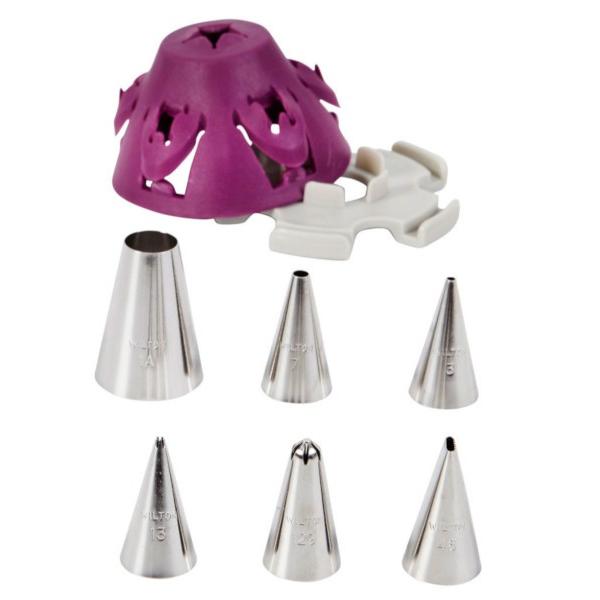 Wiltonバレンタイン 製菓 手作り お菓子 ケーキ チップ セット パープル CAKE TIP ...
