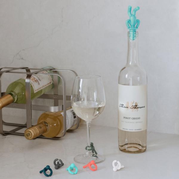 ダイニング ボトル グラス 栓 ボトルトッパー グラスマーカー Umbra アンブラ バディー ワイ...