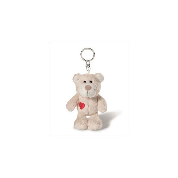 【NICI公式店】NICI(ニキ) キーホルダー ラブベア ホワイト 10cm / キーリング ビー...