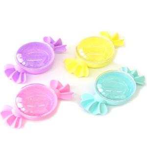 ミニキャンディコンテナ グリッター イエロー 容器 かわいい