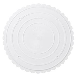 10インチスカロップセパレートプレート / Wilton  ケーキ ボード セパレーター ピラー トレー 段ケーキ スタンド
