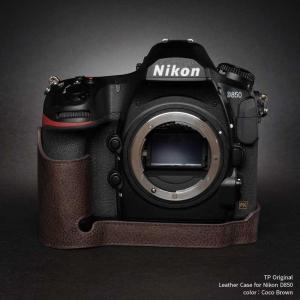 TP Original Nikon D850 専用 レザー カメラケース Coco Brown ココ ブラウン おしゃれ 速写ケース TB06D850-CO｜enu-shouten