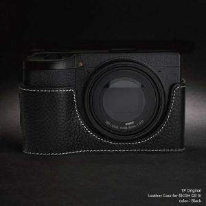 TP Original Leather Camera Body Case for RICOH GR III Black リコー GR3 本革 レザー カメラケース EZ Series TB06GR3-BKの商品画像