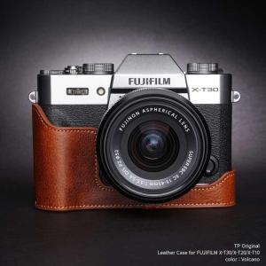 TP Original Leather Camera Body Case for FUJIFILM X-T30/X-T20/X-T10 Volcano フジフイルム 本革 レザー カメラケース EZ Series｜enu-shouten