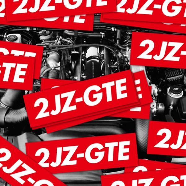 2JZ-GTE RED STICKER - ステッカー / JDM USDM カスタム SUPRA ...