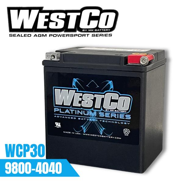 WESTCO (ウエストコ) AGMバッテリー WCP30 / 9800-4040