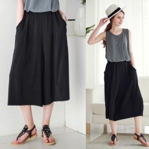 ガウチョパンツ 無地 パンツ スラックス 2015 春 新作 レディース
