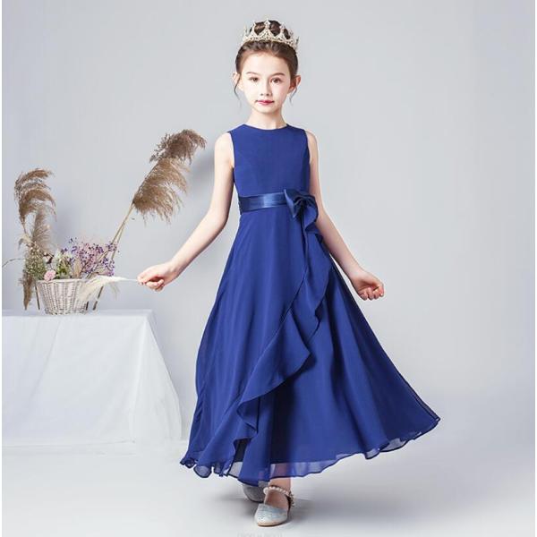 子供ドレス ピアノ発表会 ジュニアドレス ふんわりチュール160 150 140  演奏会 結婚式 ...