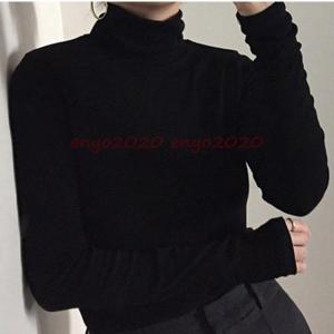 Tシャツ タートルネック レディース シンプル...の詳細画像3