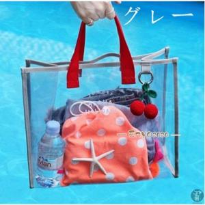 プールバッグ ビーチバッグ ビニールバッグ P...の詳細画像1