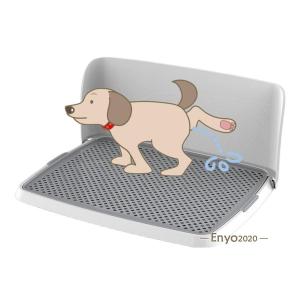 犬用トイレ 犬 トイレトレー オス犬用 壁付タイプ L字型のトイレ