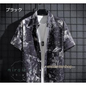アロハシャツ メンズ カジュアルシャツ 接触冷...の詳細画像4