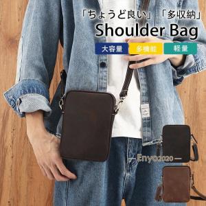 ショルダーバッグ メンズ スマホバック 牛革 ...の詳細画像2