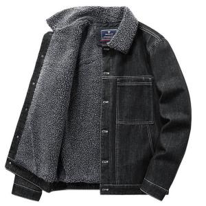 デニムジャケットメンズ 裏ボアジャケット Gジャン 裏起毛 ダメージ