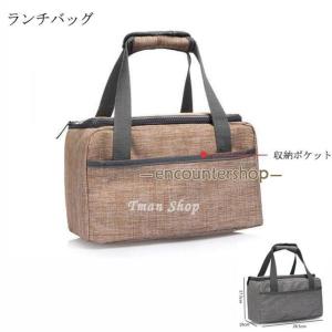 ランチバッグ 保冷バッグ お弁当 お弁当袋 再利用可能 お弁当バッグ ファスナ付き ポッケト付き アルミシート 撥水加工 断熱素材 丸洗い 男女兼用 保冷保温｜enyo2020