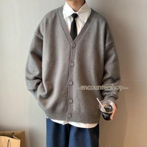 カーディガン メンズ 秋 冬 ニットカーディガ...の詳細画像3