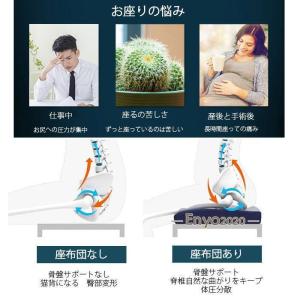 椅子クッション クッション 低反発 通気性 洗...の詳細画像2