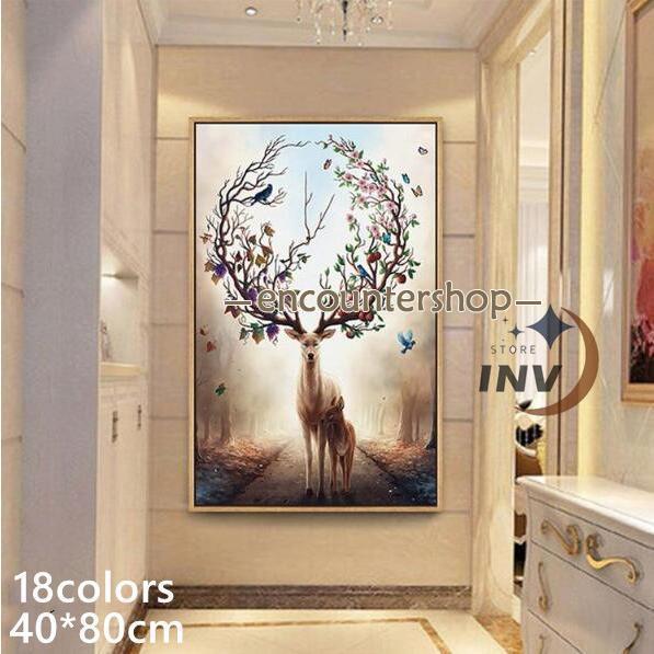 油絵 絵画 洋画 寝室 玄関 飾り壁掛け 北欧 40x80cm インテリア 美術品 幸運を招く 縁起...