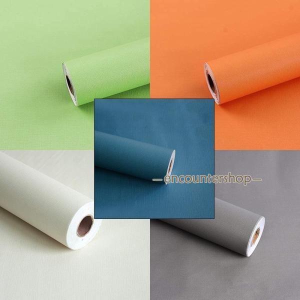 壁紙シール 無地 60cmｘ10m DIY 剥がせる リメイクシート 模様替え 防水 耐熱 防カビ ...