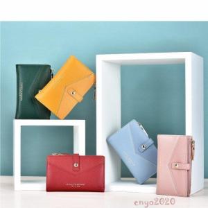 レディースラウンドファスナー小銭入れ付き二つ折り財布 財布 二つ折り 小銭入れ お札入れ カード入れ ポケット 男女兼用