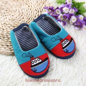 キッズ 子供用 ルームシューズ スリッパ 部屋履き スウェット 室内 部屋 女の子 男の子 14.5-19.5cm すべり止め