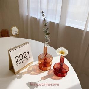 花瓶 北欧 フラワーベース ガラス 丸 ミニベース おしゃれ フラワーベース フラワー ベース インテリア  雑貨 一輪挿し 花器 かわいい 可愛い   韓国｜enyo2020