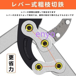 園芸用ばさみ 太枝切鋏 切断径55mm 強力型...の詳細画像3