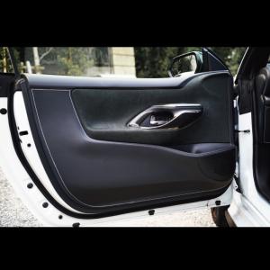 トムス トヨタ GRヤリス ドアキックプロテクター ホワイトステッチ