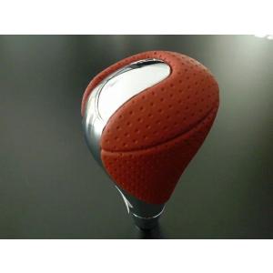 【正規国内レクサス純正】 IS-F 純正 シフトノブ 流用可能 ダイハツ コペン用 テラコッタ メッキ/本革 ドレスアップ ギア 茶｜enzo-machina