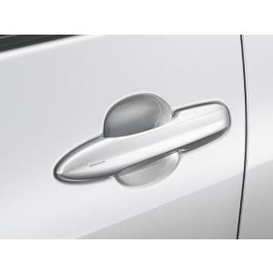 TOYOTAプリウス50K純正前期アウトサイドドアハンドルシルバー4本セット 