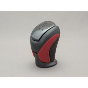 【正規国内ニッサン純正】GT-R R35用 純正シフトノブ 流用 ニスモ 本革 レッド グレー 赤 ...