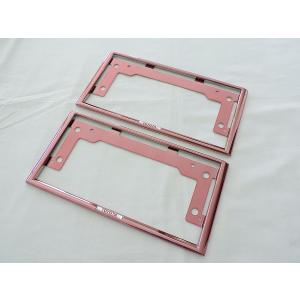 トヨタ純正 チタン調 ナンバープレートリム ナンバーフレーム 2枚