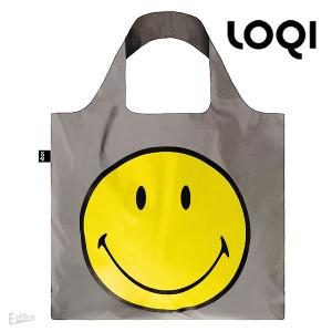暗闇で光るSMILY リフレクティブバッグ RE.SM エコバッグ LOQI BAGS Museum ローキー おしゃれ 輸入 デザイン プチギフト アート芸術 絵画
