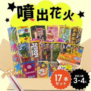 No.5 送料無料 噴出花火セット(17本入)の詳細画像1