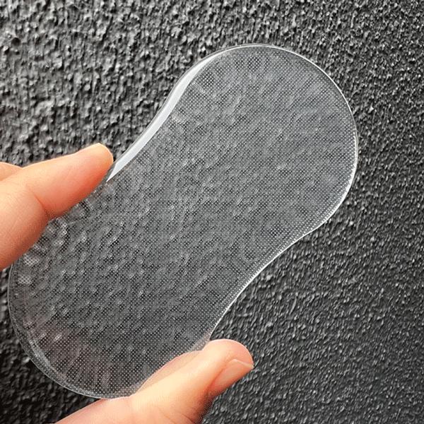 かかとやすり ひょうたん型 ガラス角質ケア にぎりやすい 薄型 うおの目 たこ お手入れ簡単 伝線防...